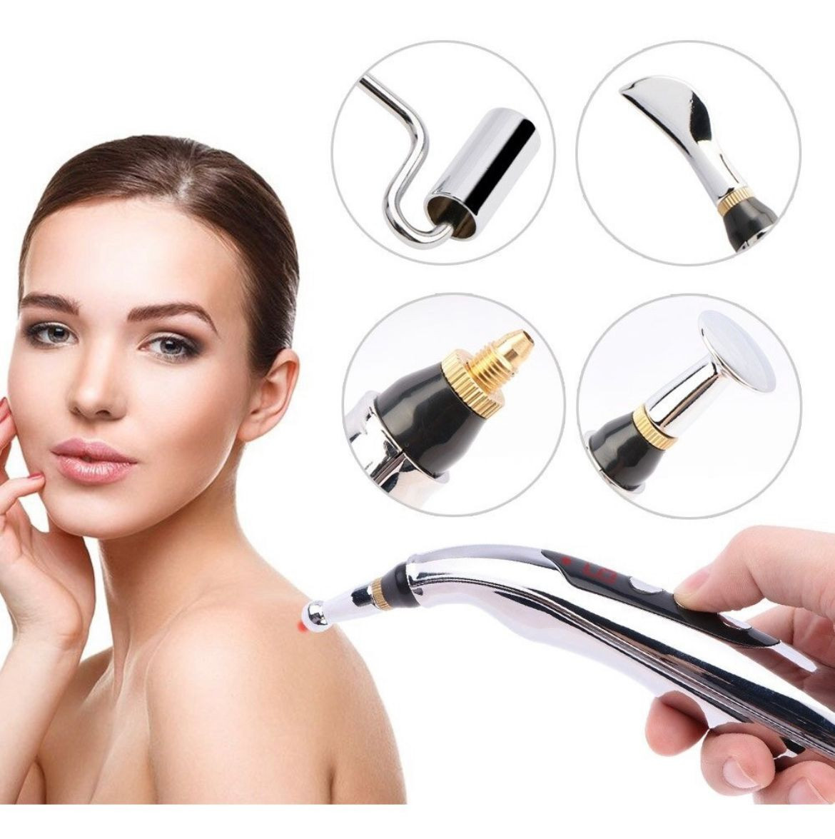 Miniatura 2 de Lápiz Acupuntura Recargable 5 Cabezas